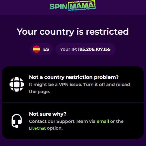 REGISTRO Spinmama casino